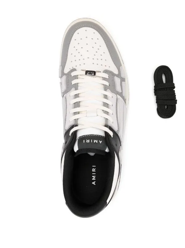 AMIRI - Men Two-Tone Skel Top Low Sneakers