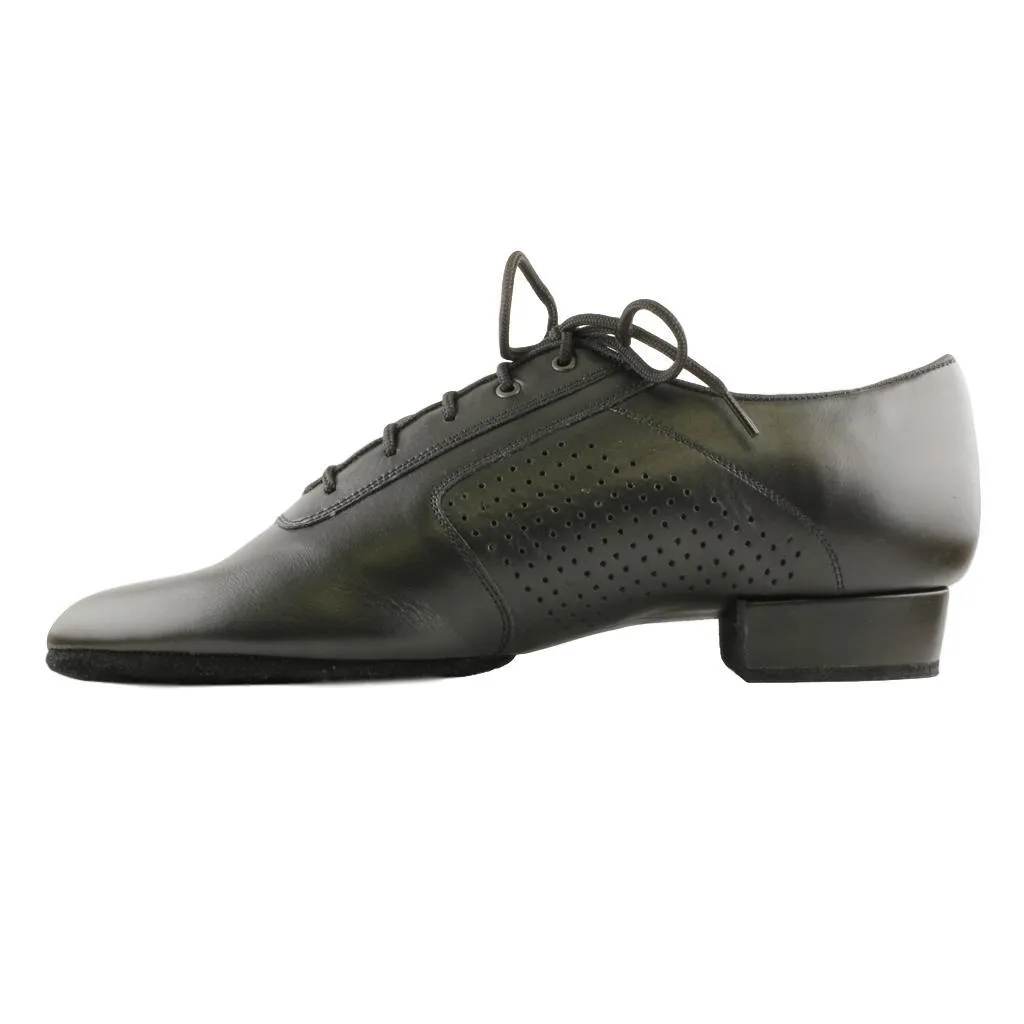 Boys' Standard Dance Shoes, 1110 Oxford Flexi, Black Leather