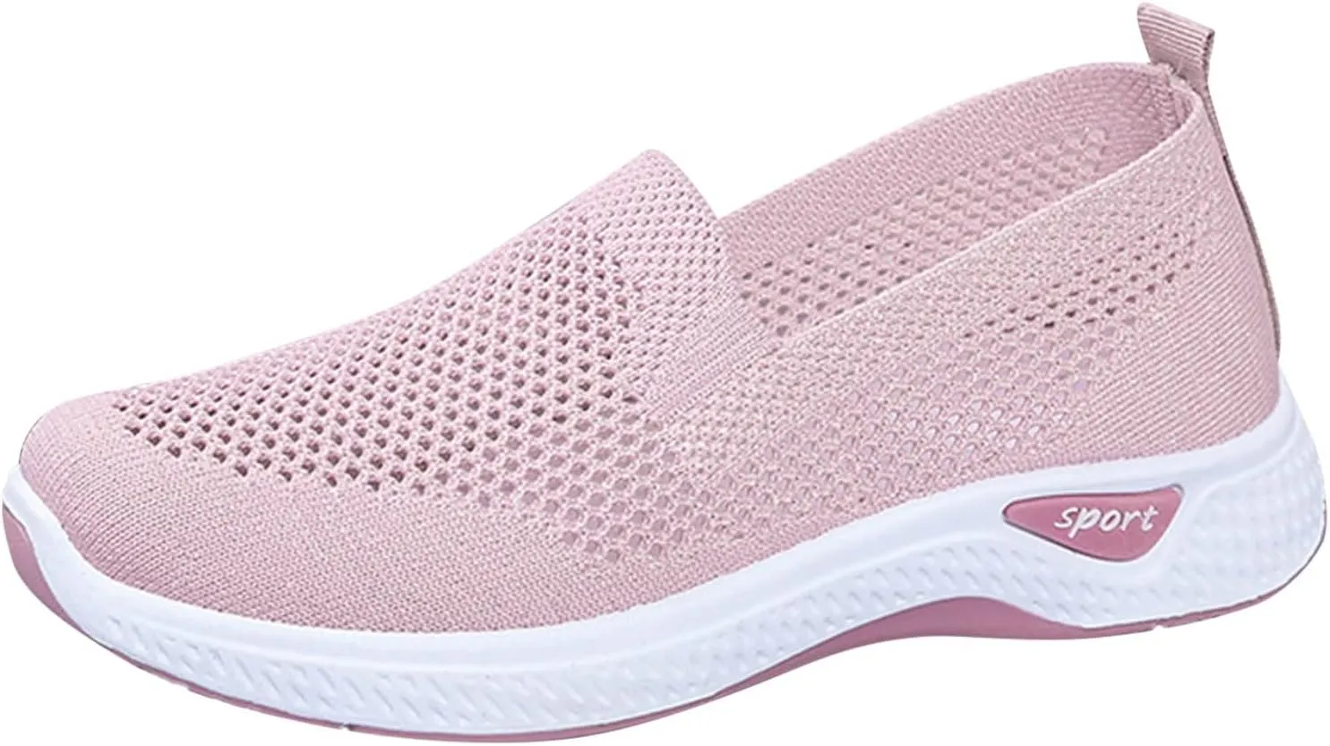 Cathalem Orthopedic Shoes for Women Woven Orthopedic Breathable Shoes Slip On Arch Support Walking Shoes Casual Running Shoes