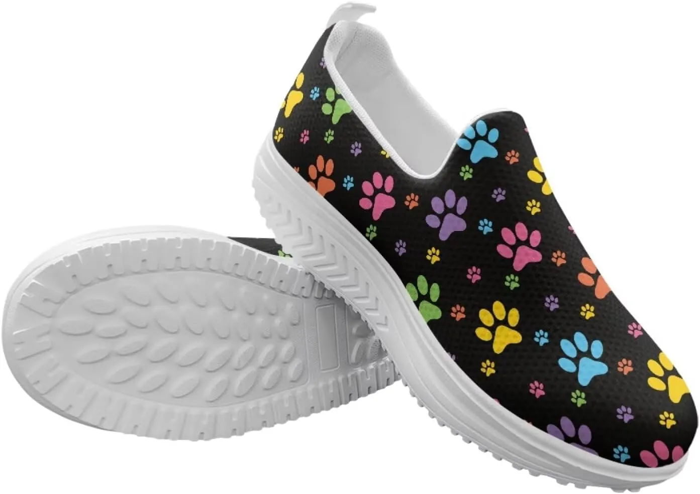 Forchrinse Womens Platform Shoes Casual Wedges Shoes Fashion Low Top Walking Sneakers Comfortable Slip on Platform Shoe