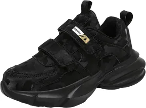 Kids Boys & Girls Athletic Sneakers Chunky Cushion Heel Running & Hiking Lace-Up Lightweight Shoes for Little Kid