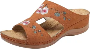 Ladmiple Womens Sandals Dressy Casual Comfortable Fashion Orthotic Slides Athletic Slip On Orthopedic Flip Flops Slippers