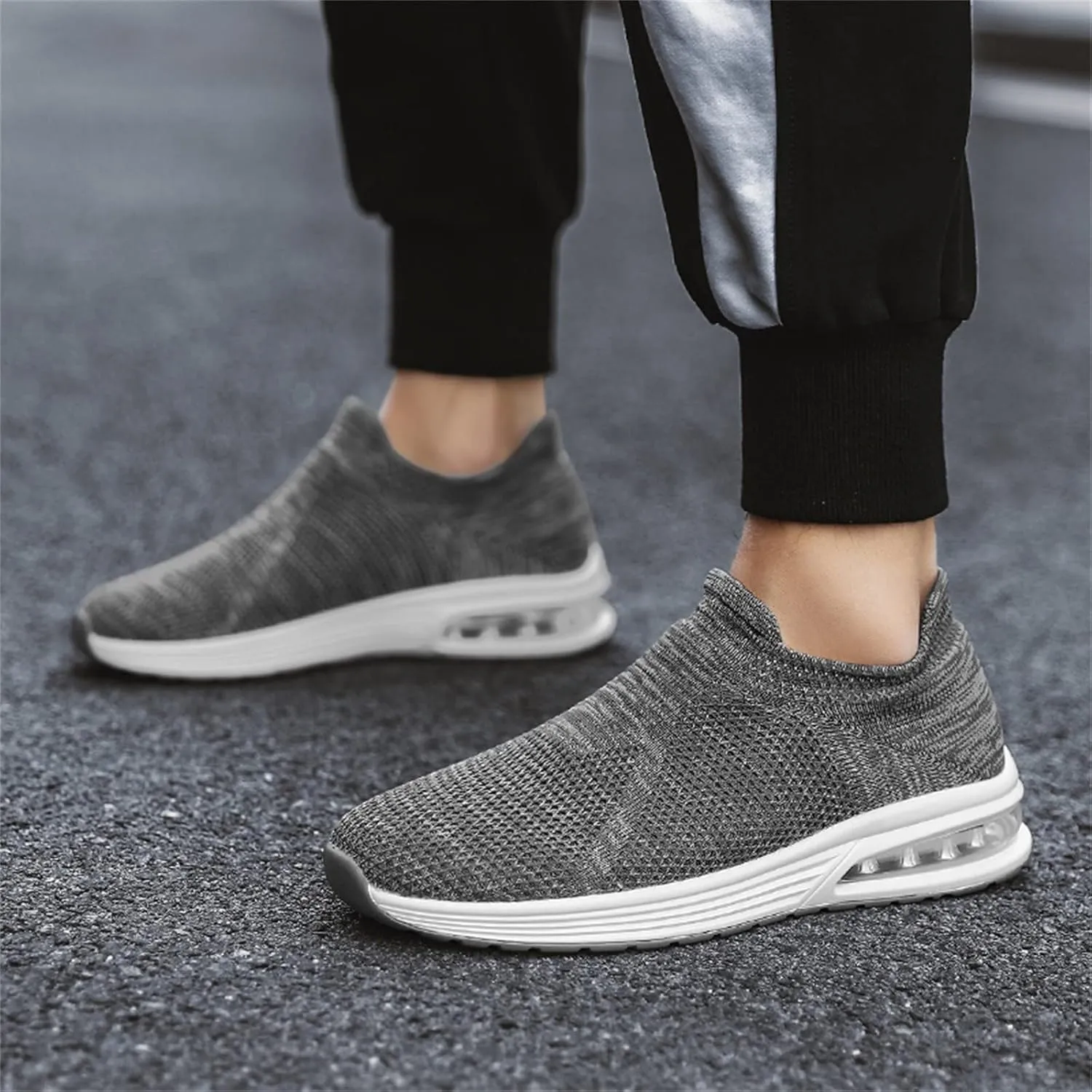 Tennis Shoes Men Barefoot Shoes Men Men's Hands Free Slip On Sneaker Lightweight Breathable Walking Gym Tennis Athletic Footwear Slip on Sneakers