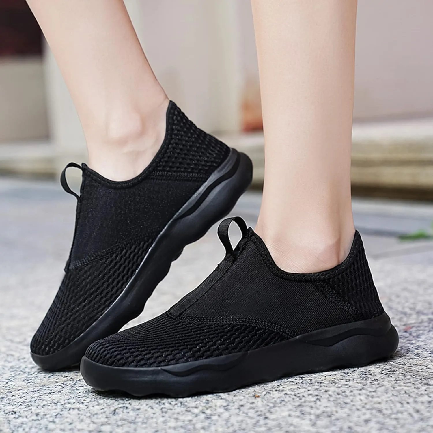 Tennis Shoes Men Barefoot Shoes Men Men's Hands Free Slip On Sneaker Lightweight Breathable Walking Gym Tennis Athletic Footwear Slip on Sneakers