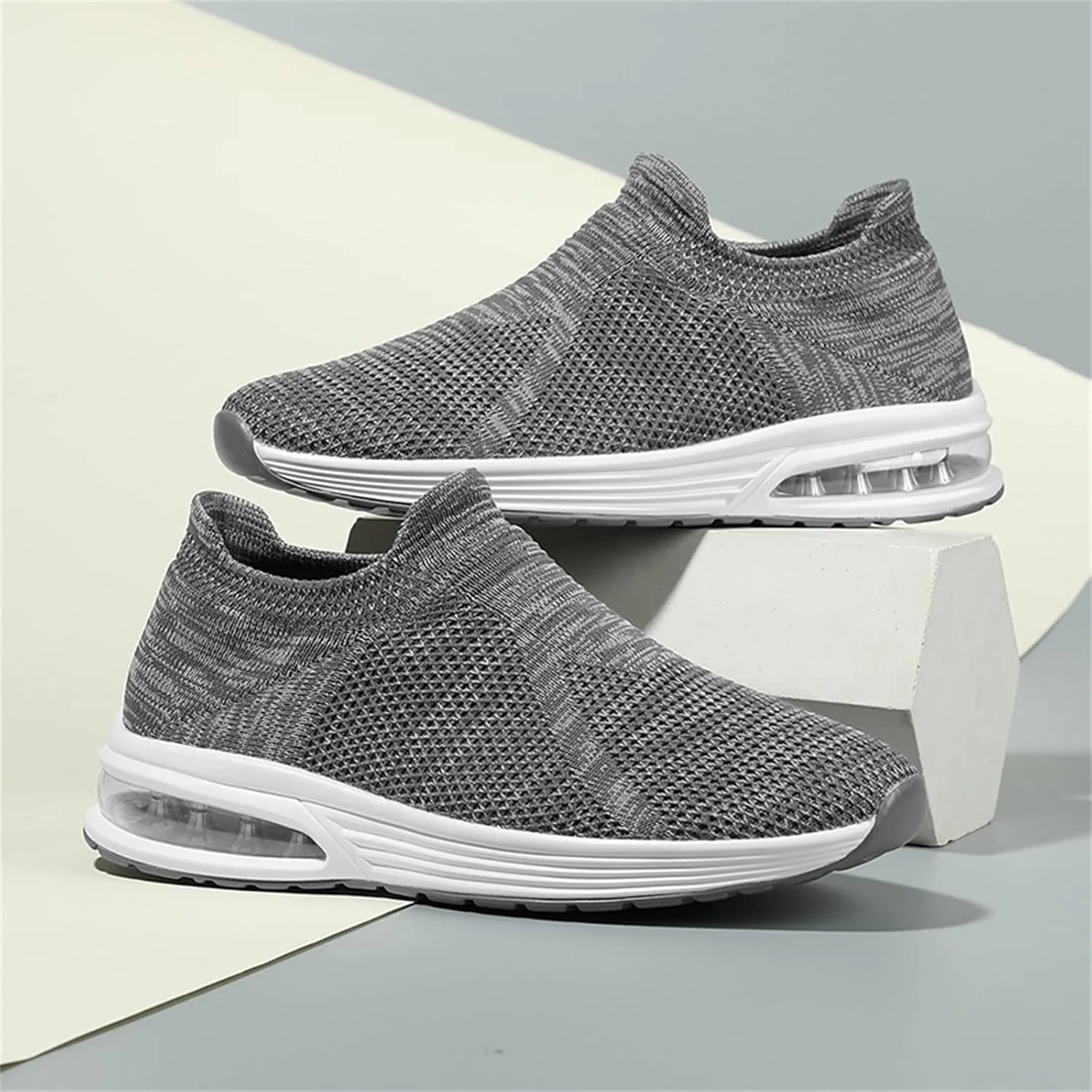 Tennis Shoes Men Barefoot Shoes Men Men's Hands Free Slip On Sneaker Lightweight Breathable Walking Gym Tennis Athletic Footwear Slip on Sneakers