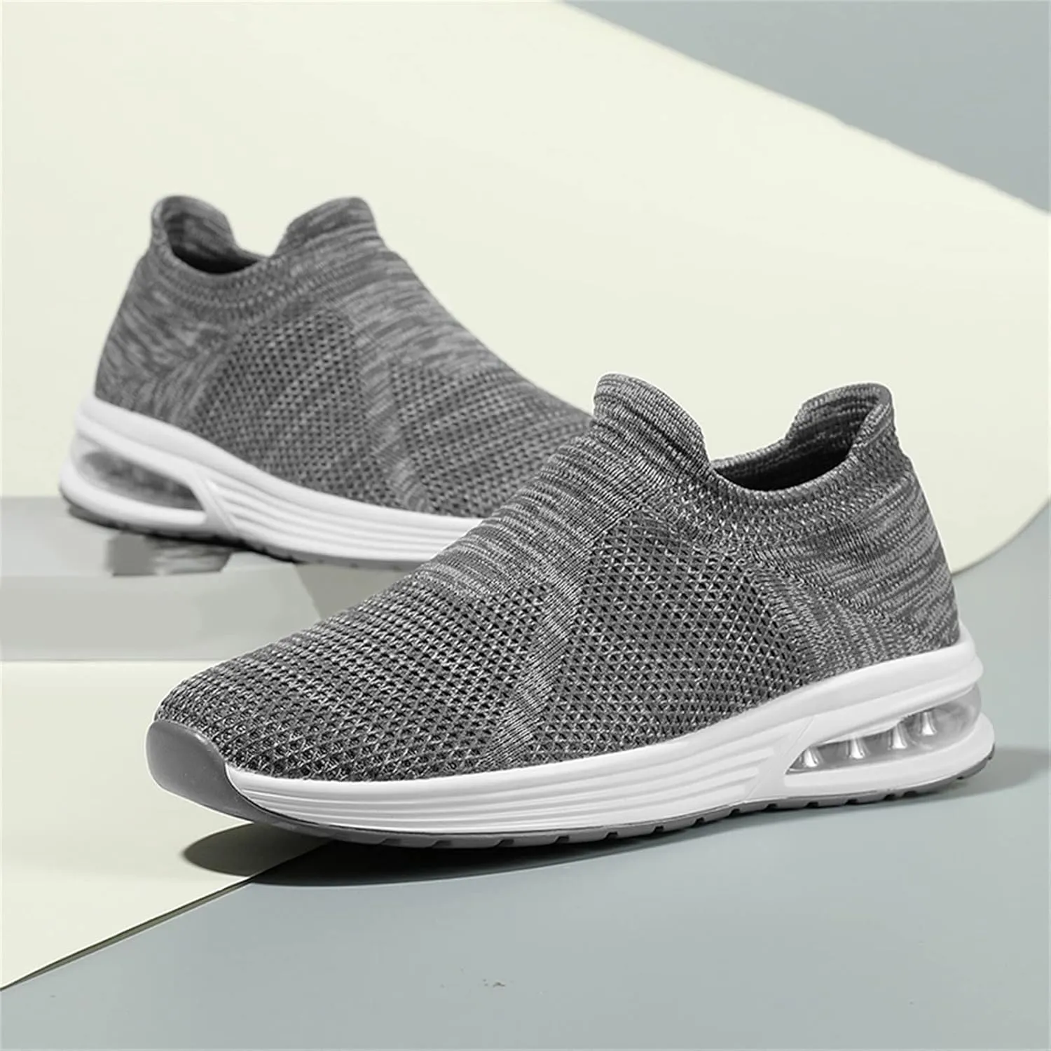 Tennis Shoes Men Barefoot Shoes Men Men's Hands Free Slip On Sneaker Lightweight Breathable Walking Gym Tennis Athletic Footwear Slip on Sneakers
